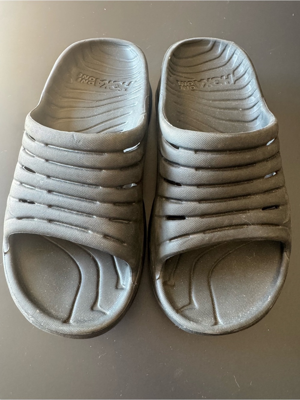Hoka Women's Black Slip-On Slide Sandals